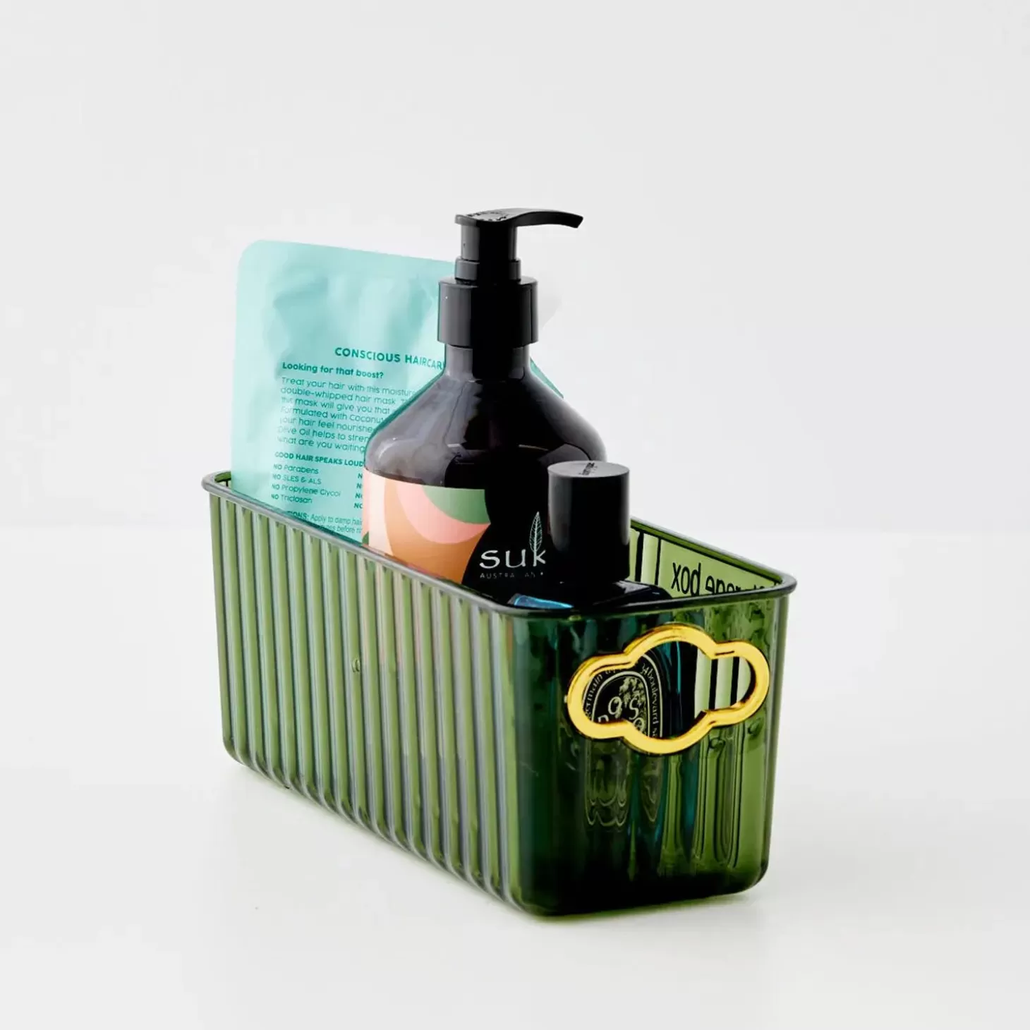 Online GigiandTom Acrylic Bottle Storage Container Green