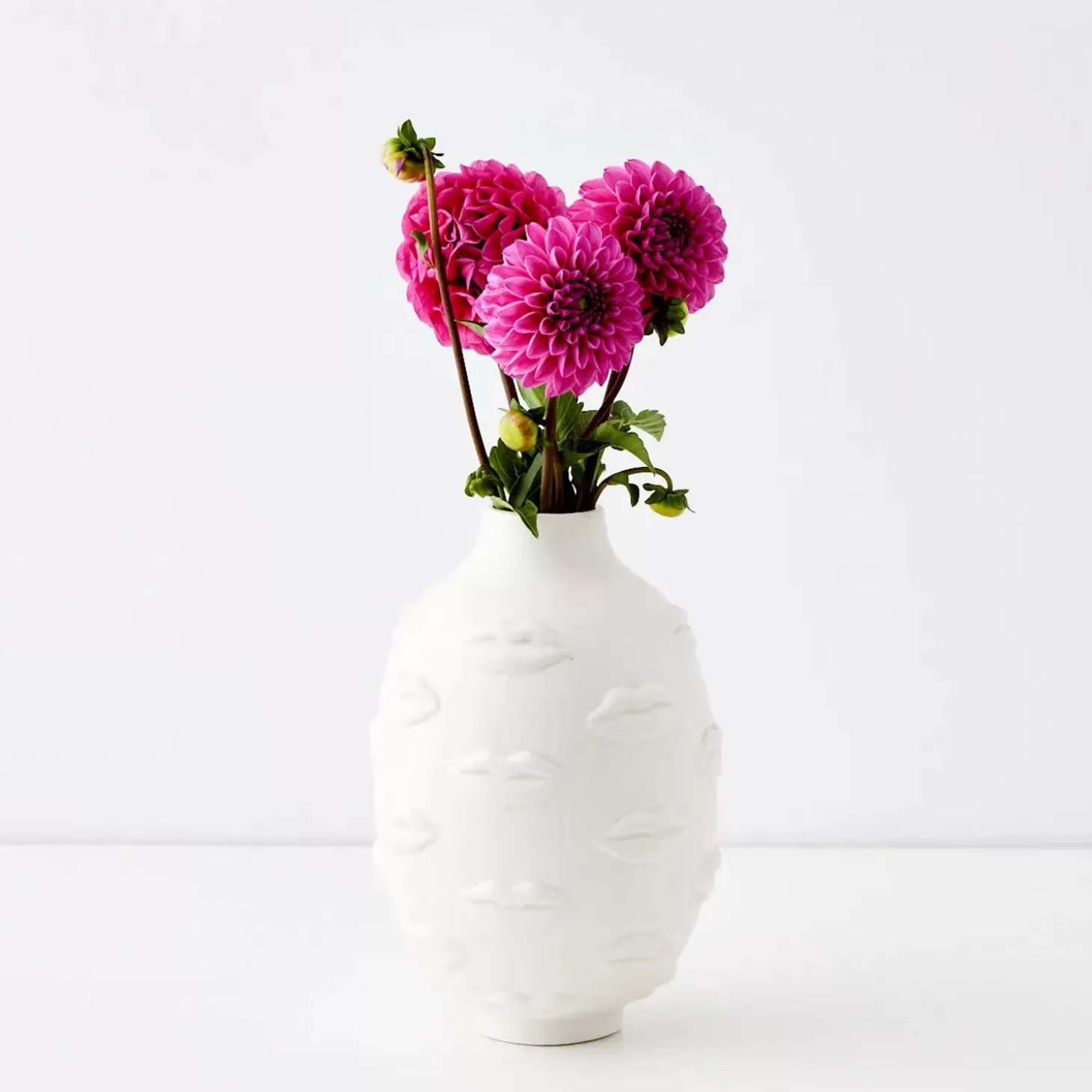 Shop GigiandTom Baci Ceramic Vase White