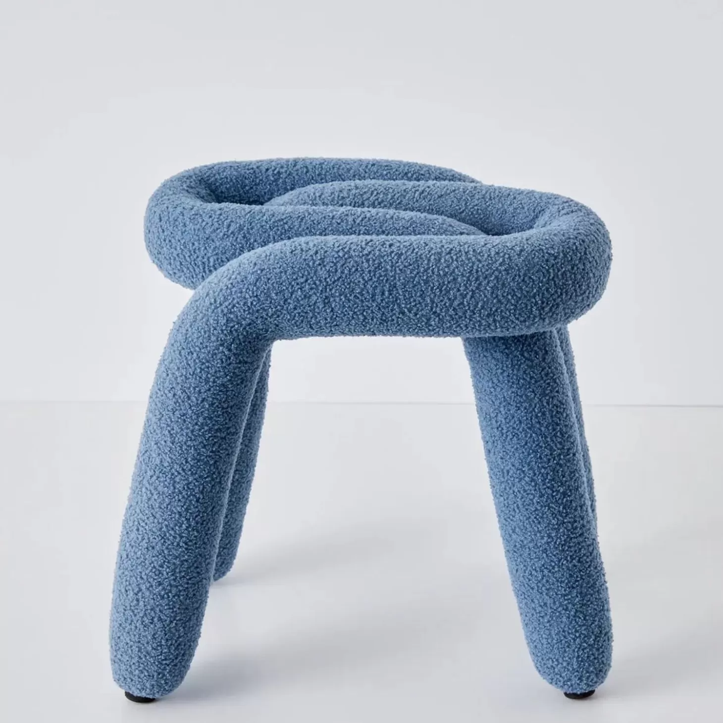 Flash Sale GigiandTom Berber Stool Boucle Blue