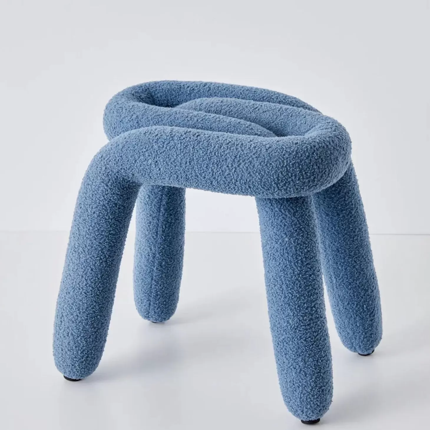 Flash Sale GigiandTom Berber Stool Boucle Blue