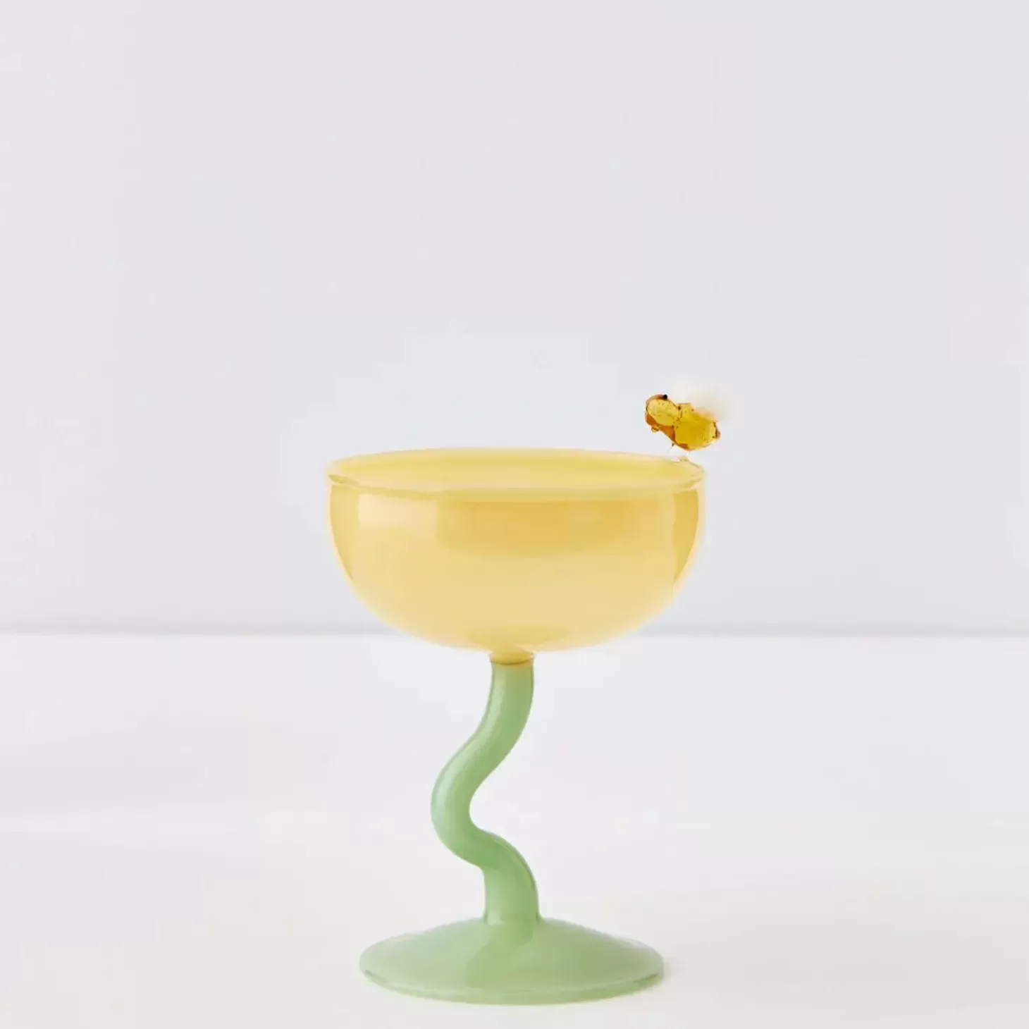 Clearance GigiandTom Bumble Cocktail Glass Yellow/Green