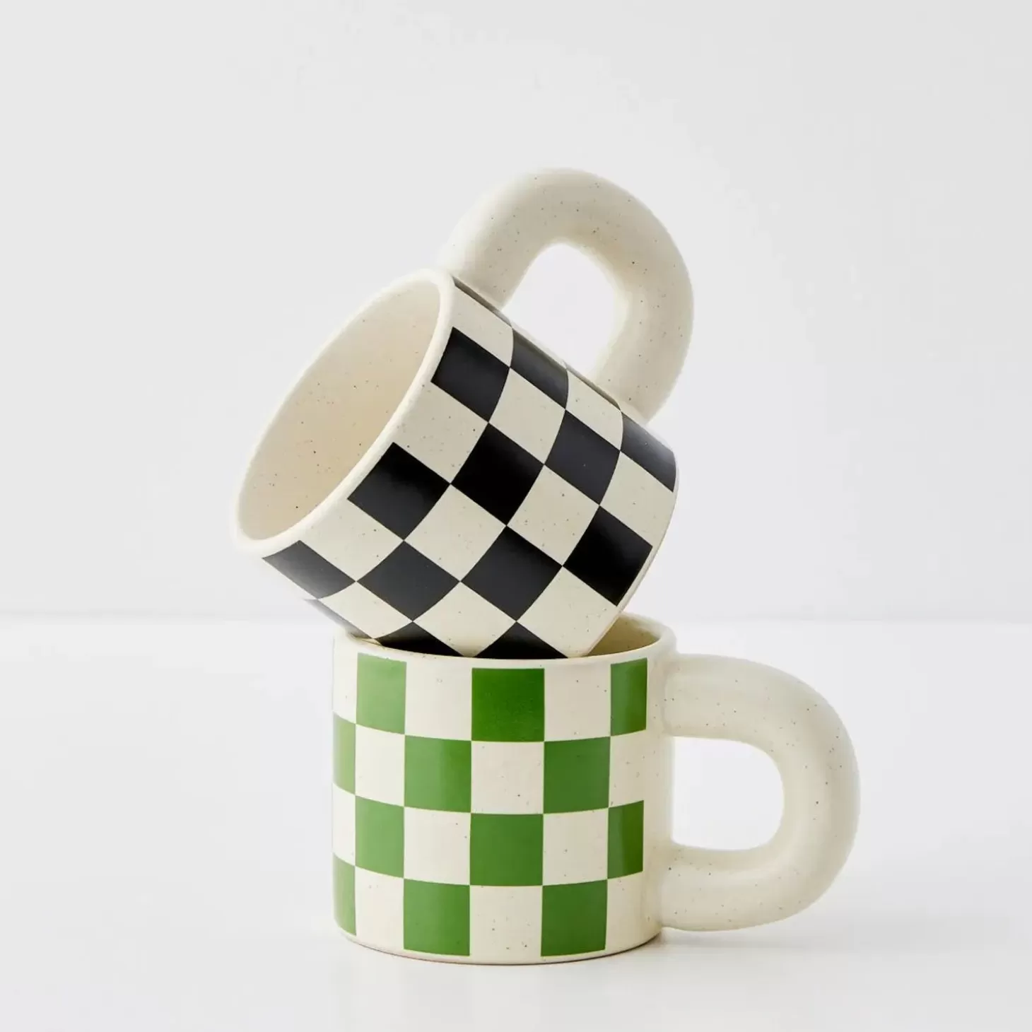 Best Sale GigiandTom Checkerboard Ceramic Mug