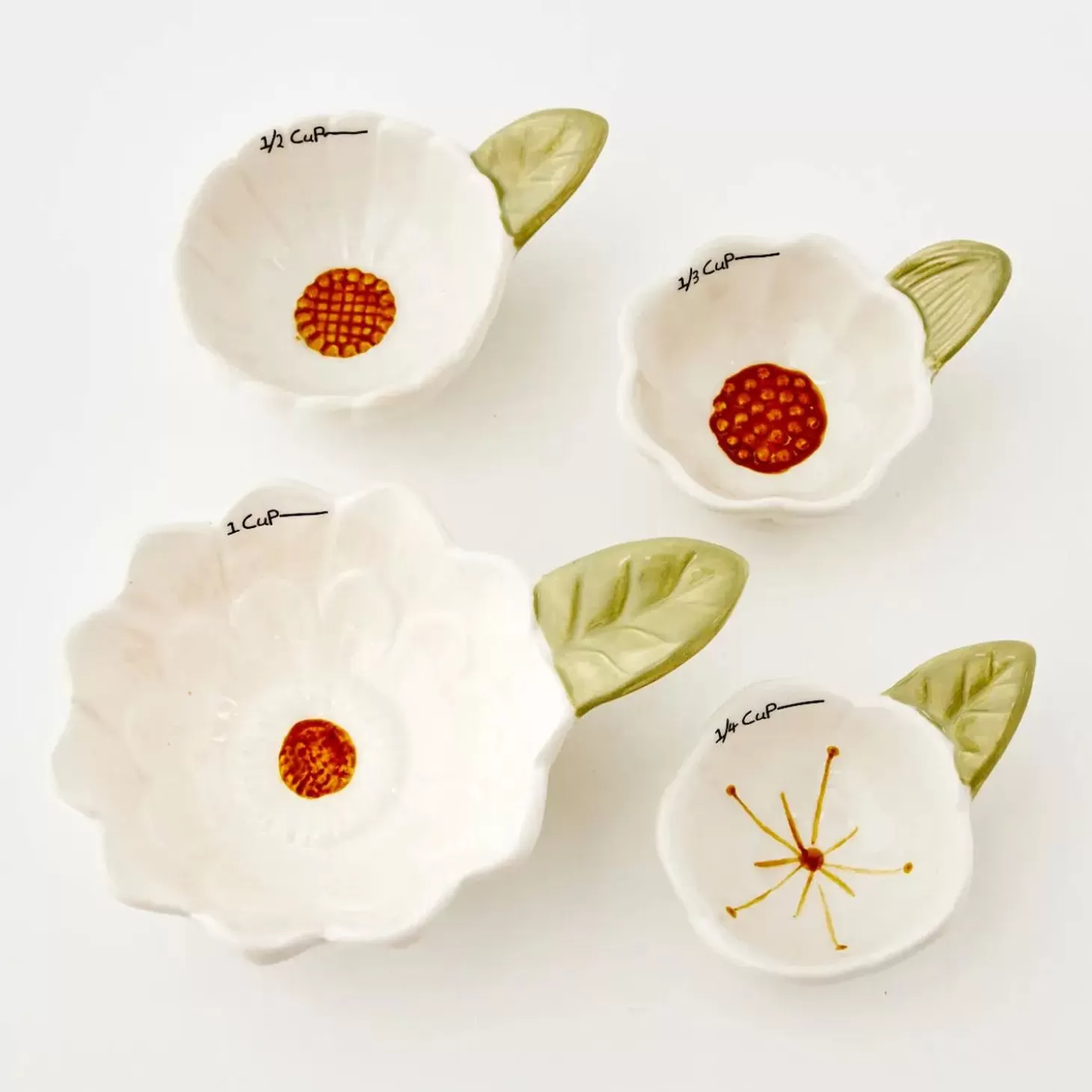 Clearance GigiandTom Daisy Ceramic Measuring Cup Set