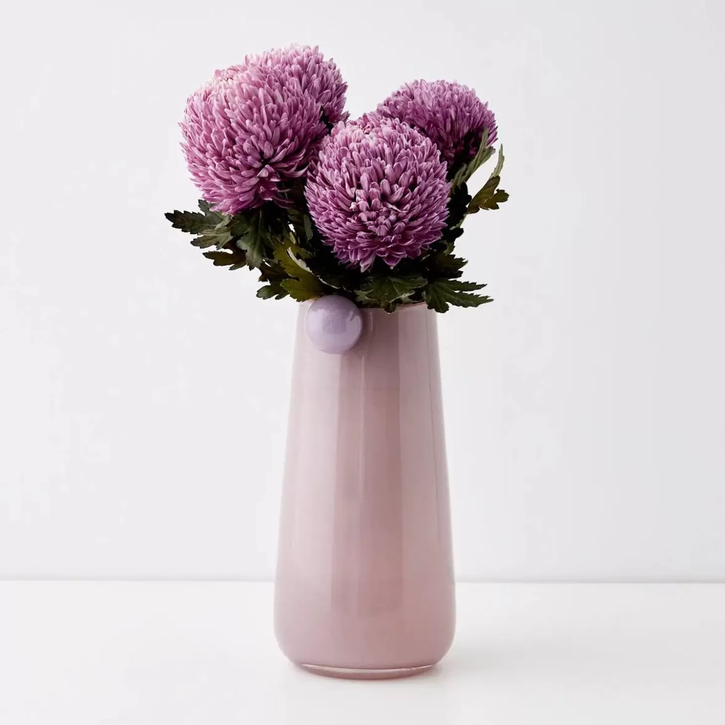 Hot GigiandTom Droplet Large Coloured Glass Vase Pink