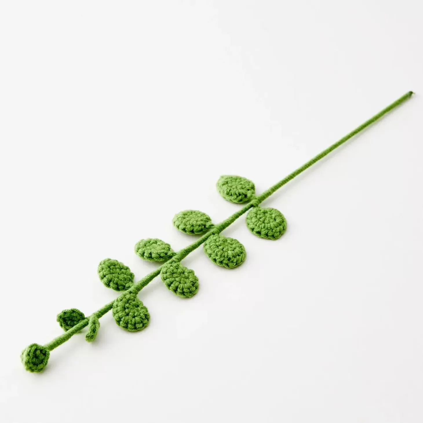 Sale GigiandTom Eucalyptus Hand Knitted Crochet Flower Green