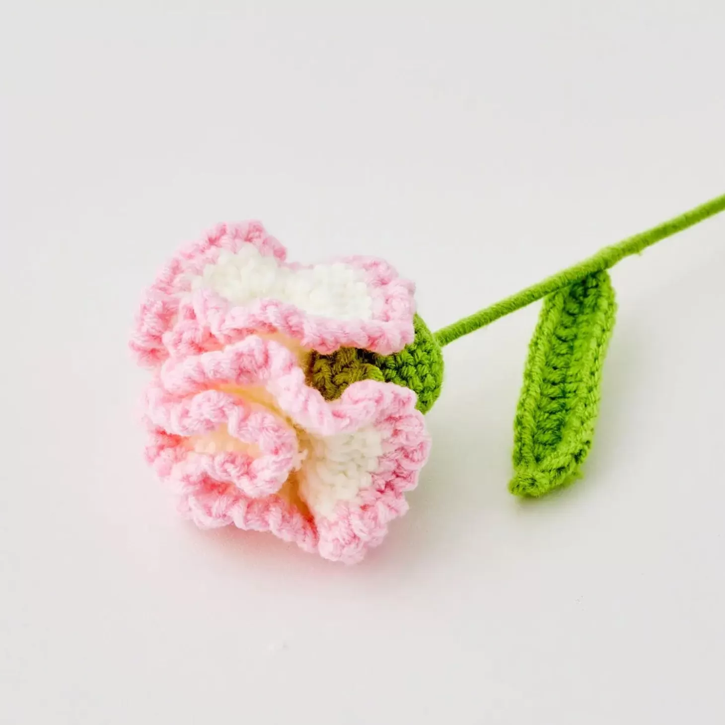 New GigiandTom Freesia Hand Knitted Crochet Flower Pink