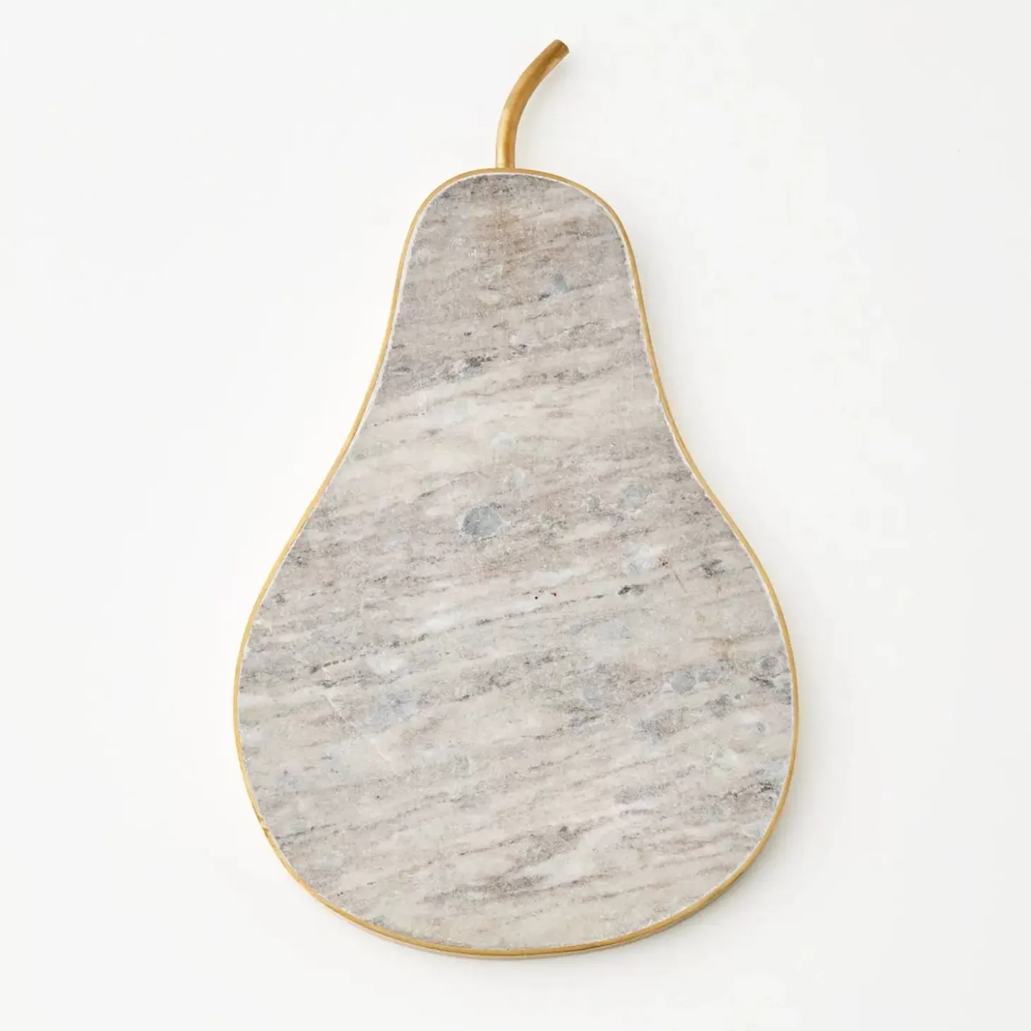 Flash Sale GigiandTom Lux Pear Marble & Brass Charcuterie Board