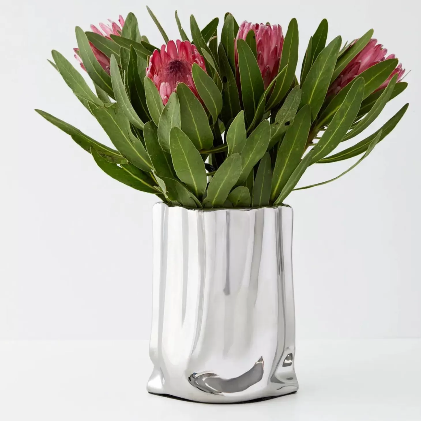 Sale GigiandTom Mercury Metal Vase Silver