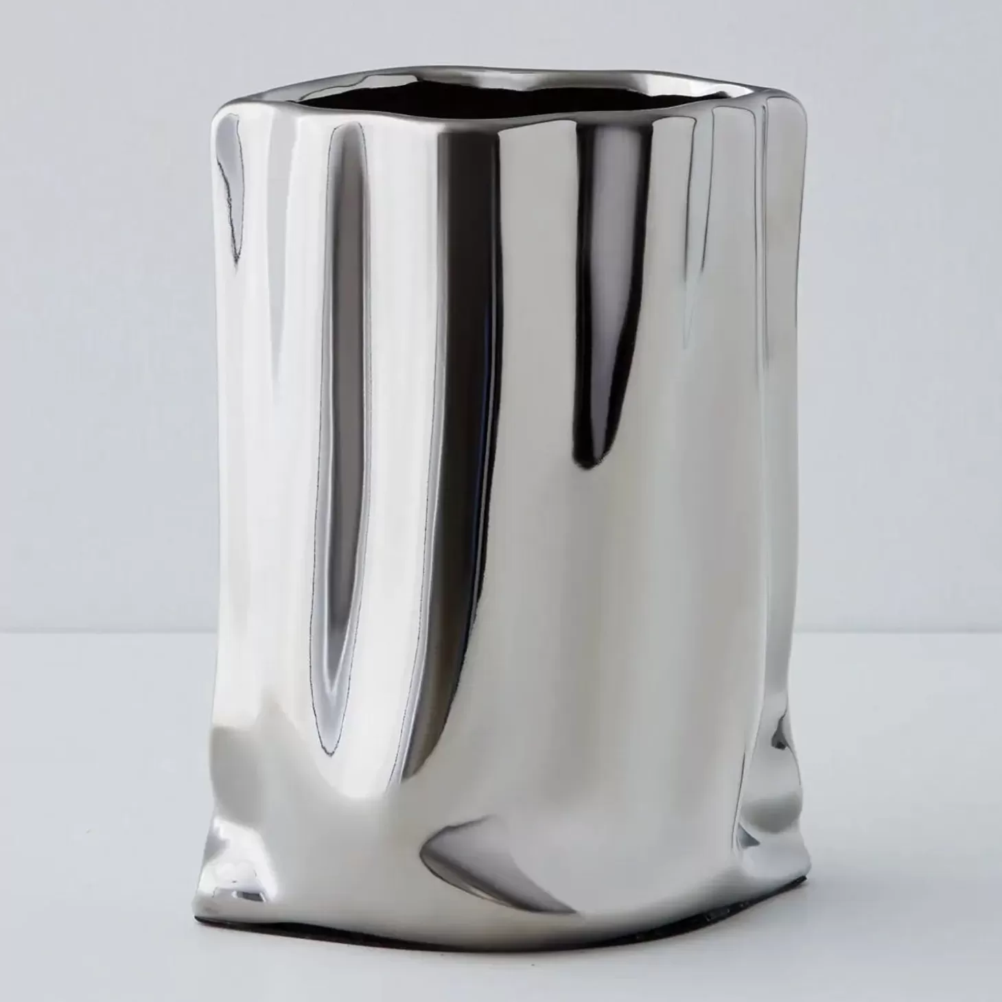 Sale GigiandTom Mercury Metal Vase Silver