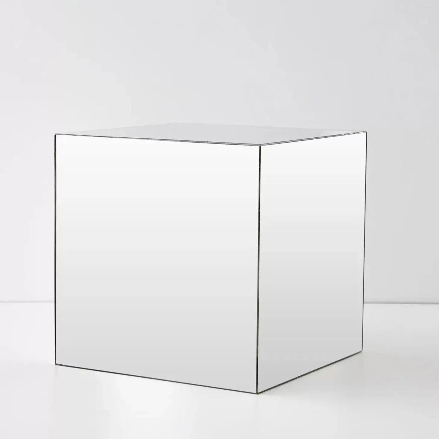 Fashion GigiandTom Mirror Cube Acrylic Side Table