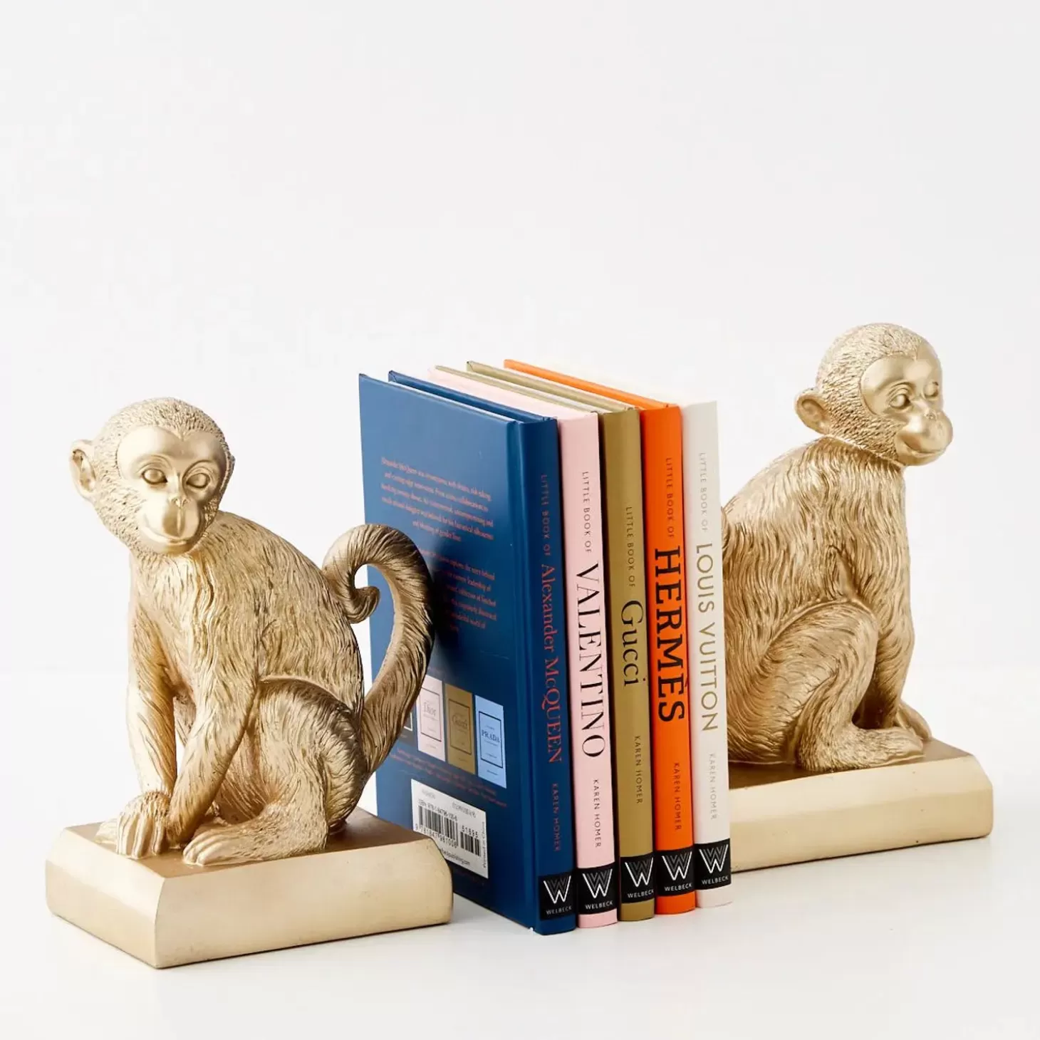 Cheap GigiandTom Monkey Resin Bookend Duo Gold