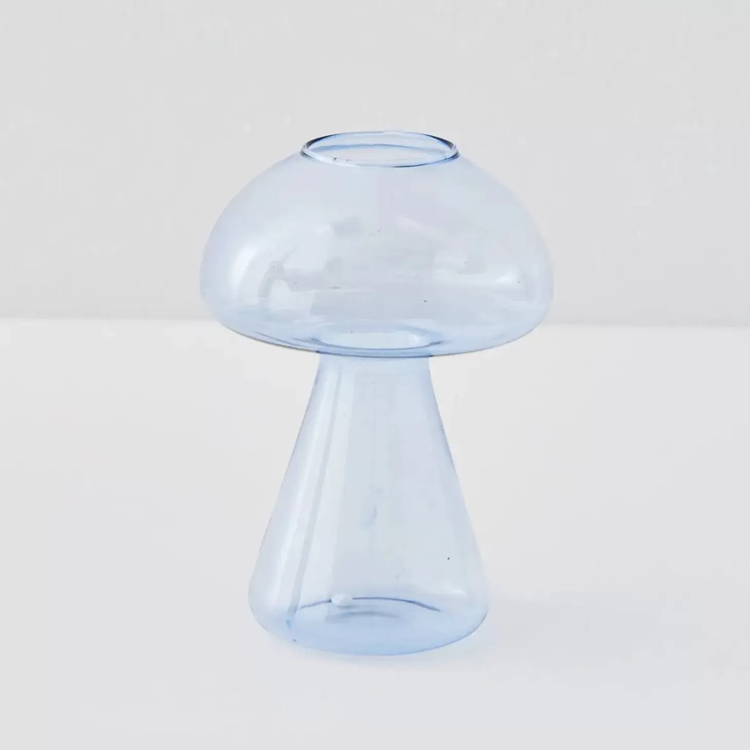 Shop GigiandTom Mushroom Bud Glass Vase Blue