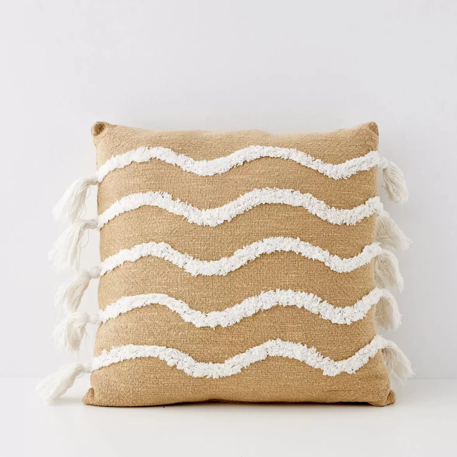 Outlet GigiandTom Newport Cotton Cushion With Insert Natural/White