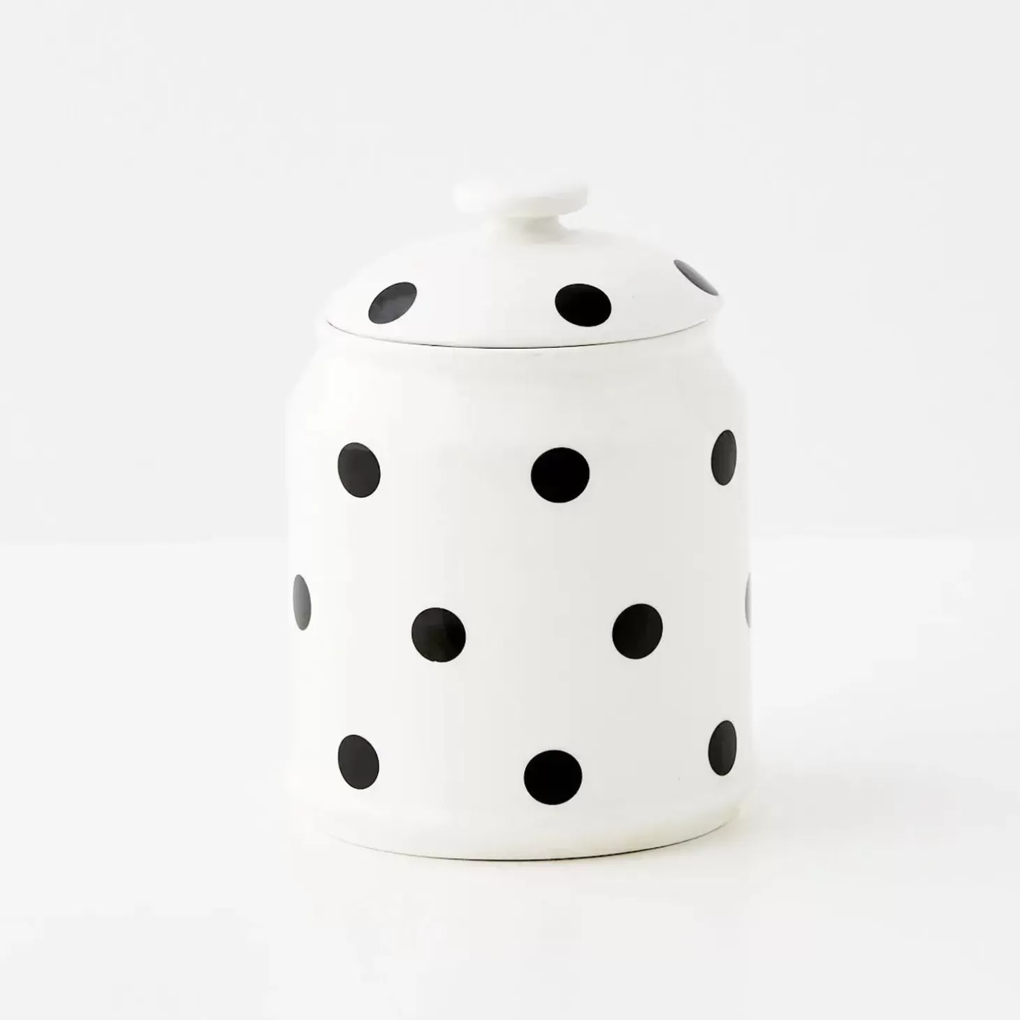 Cheap GigiandTom Polka Dot Ceramic Canister White