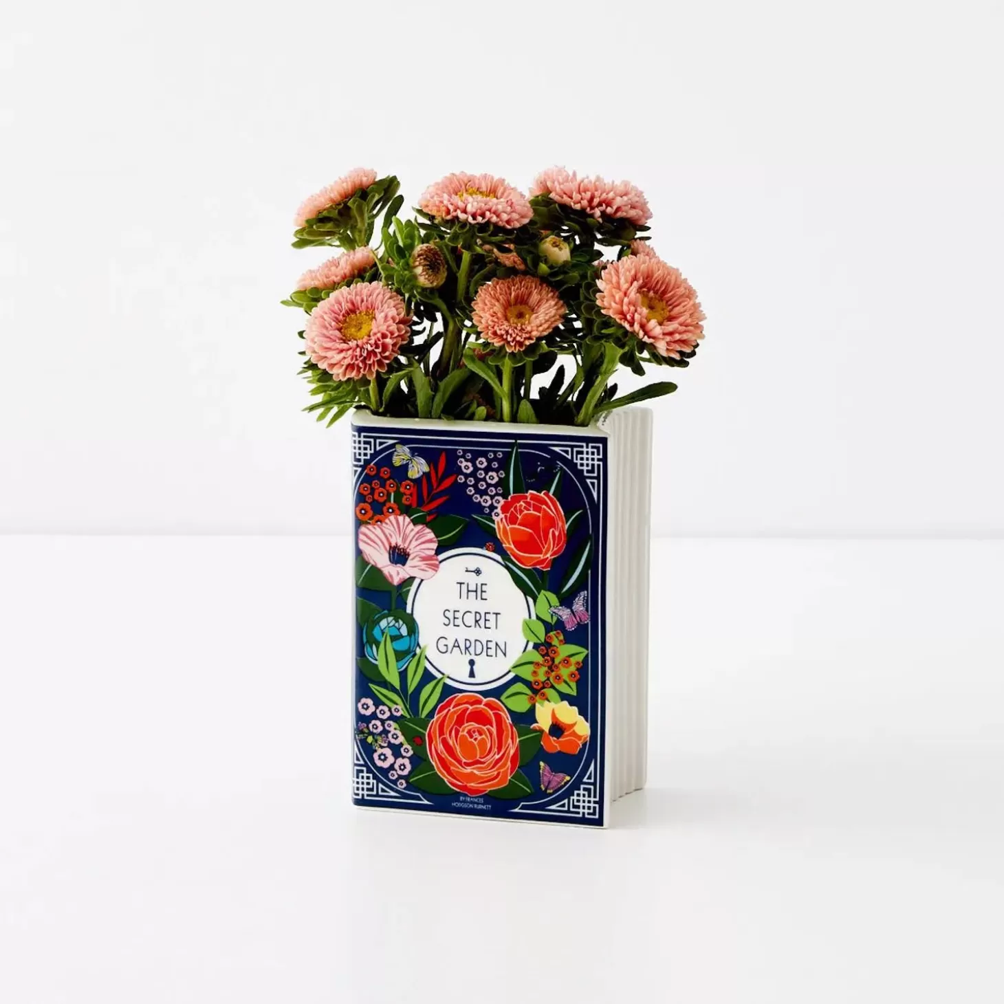 Hot GigiandTom Secret Garden Ceramic Book Vase Navy