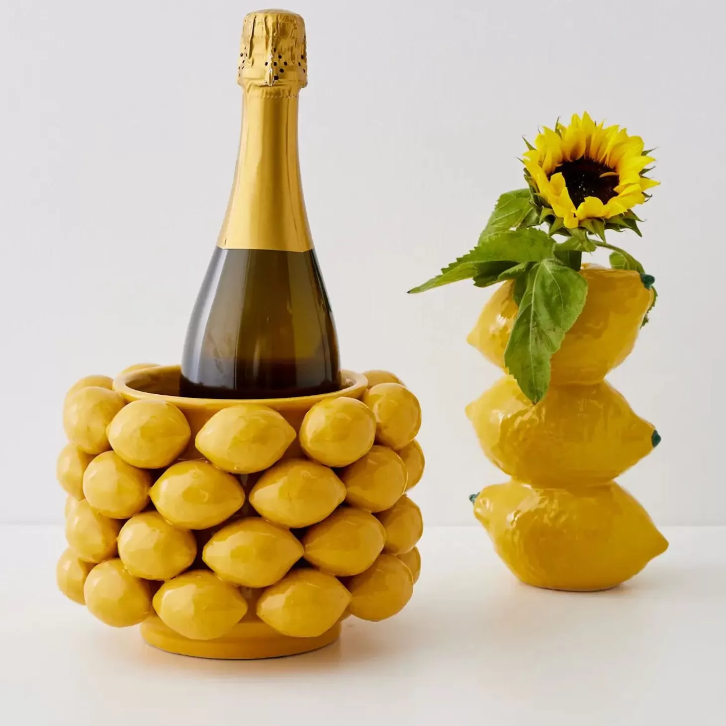 Outlet GigiandTom Stacked Lemon Ceramic Vase