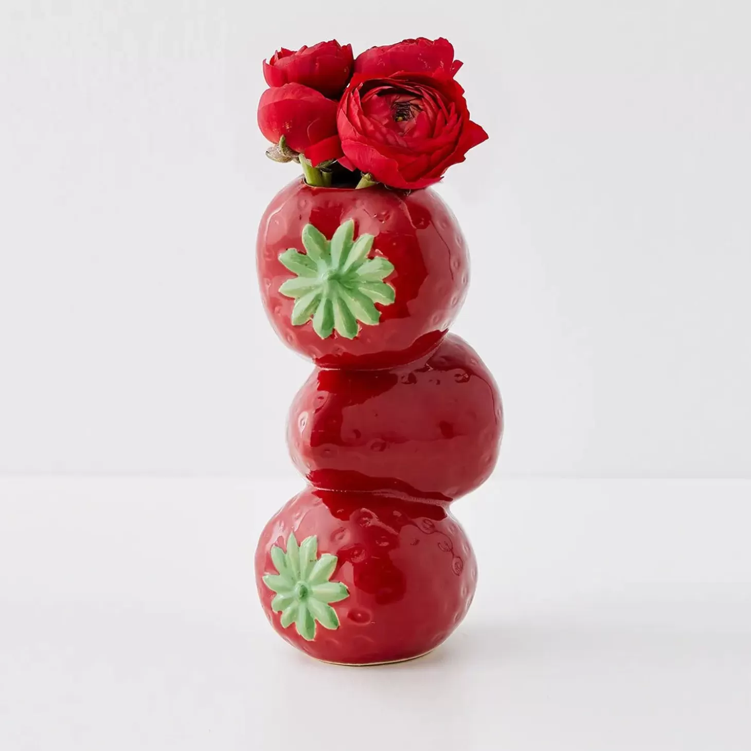 Cheap GigiandTom Stacked Strawberry Ceramic Vase